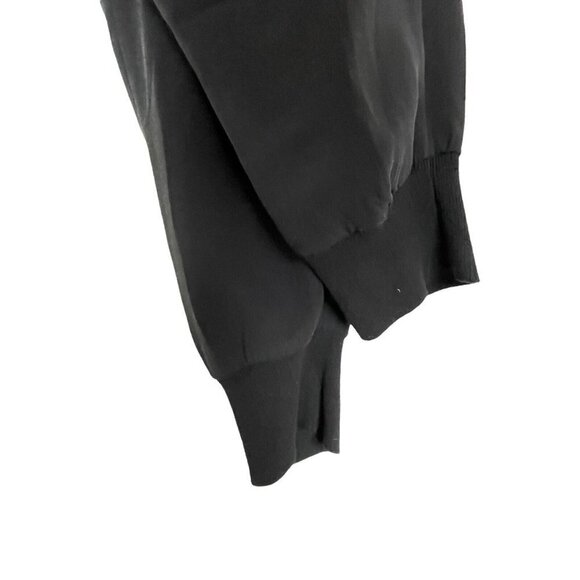 Vince Elastic Waist Crepe Jogger Pants Black M - Picture 2 of 8